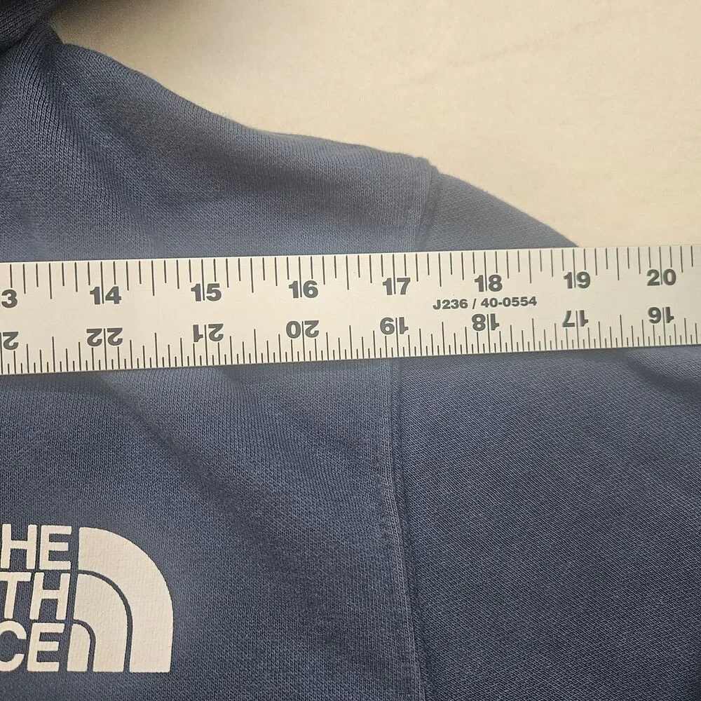 The North Face Men's Blue Pullover‎ Hoodie Size M Medium Never Stop Exploring